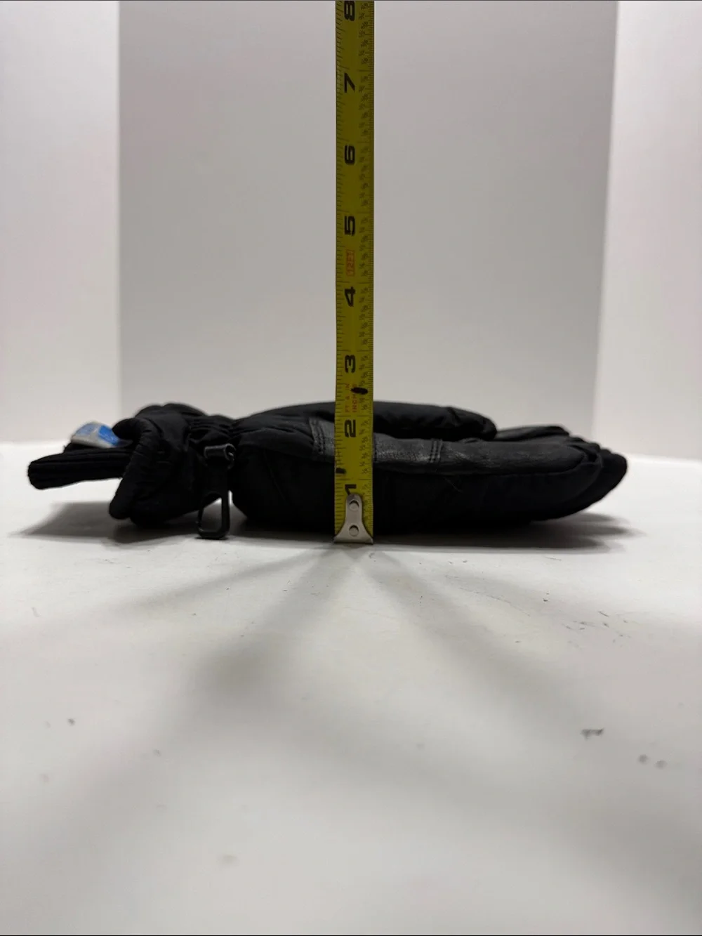 Black Insulated Winter Gloves for Women with Grip Panels